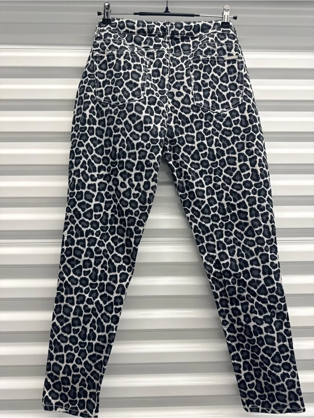 Michael Kors Skinny Jeans Leopard Black and White